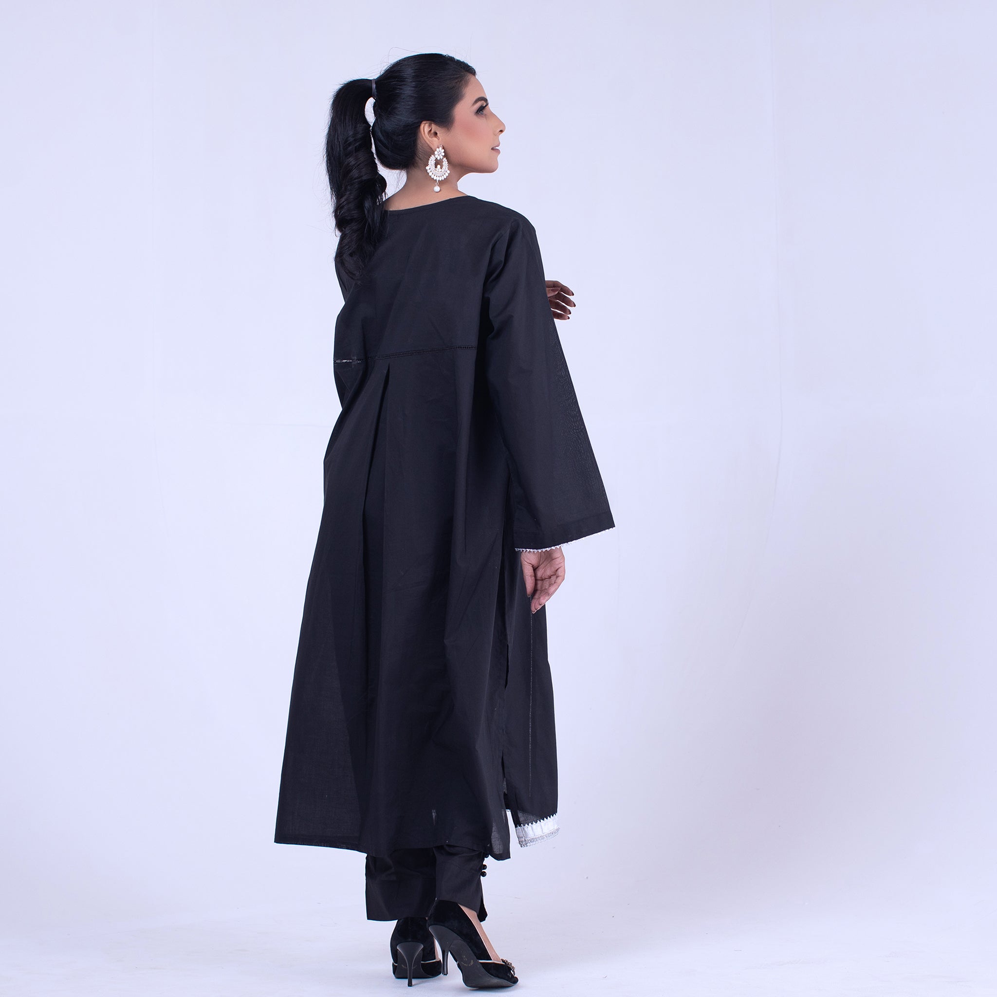 Urban Cut 1 Piece Solid Cotton Stitched Kurta