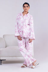 Urban Cut 2 Piece PJ Suit- Cotton Comfy Flannel ( Shirt + Trouser)