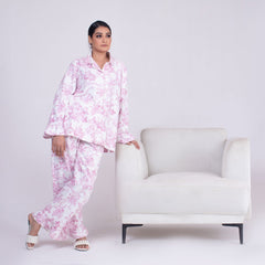 Urban Cut 2 Piece PJ Suit- Cotton Comfy Flannel ( Shirt + Trouser)