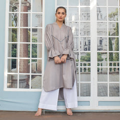 Urban Cut 1 Piece Cotton Embellished Satin Kurta