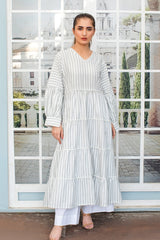 Urban Cut Long Greystripes Frill Shirt 1 Piece