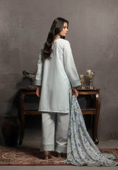 Abeera Exclusive Stitched 3 Piece Festive Premium Lawn Suit-Celeste