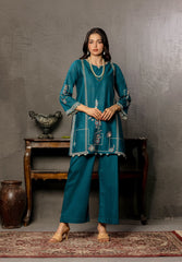 Abeera Exclusive Stitched 2 Piece Premium Cotton Suit-FC-02