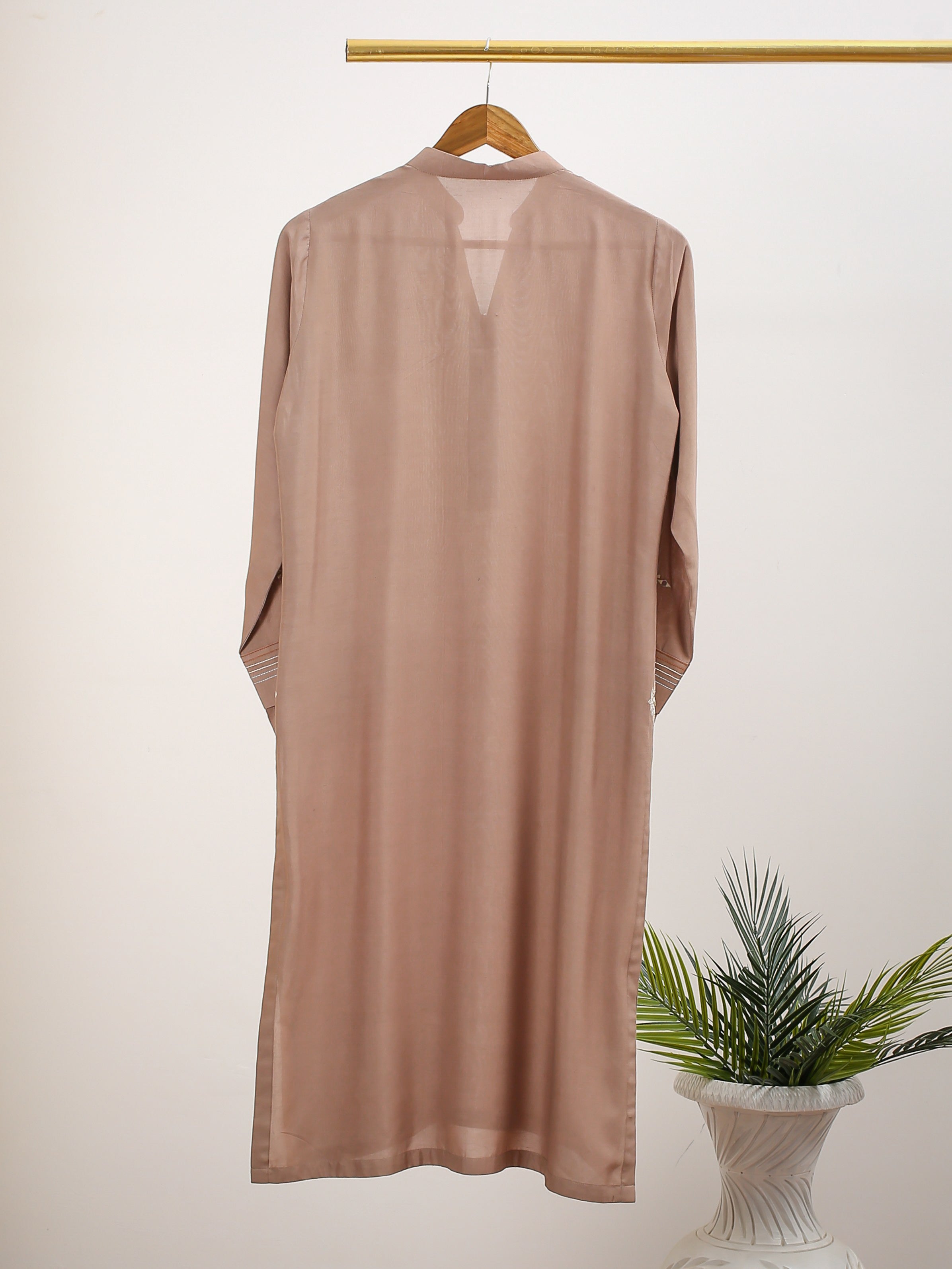 Samawi Stitched Kurta Collection'2025-Mauve Kurta