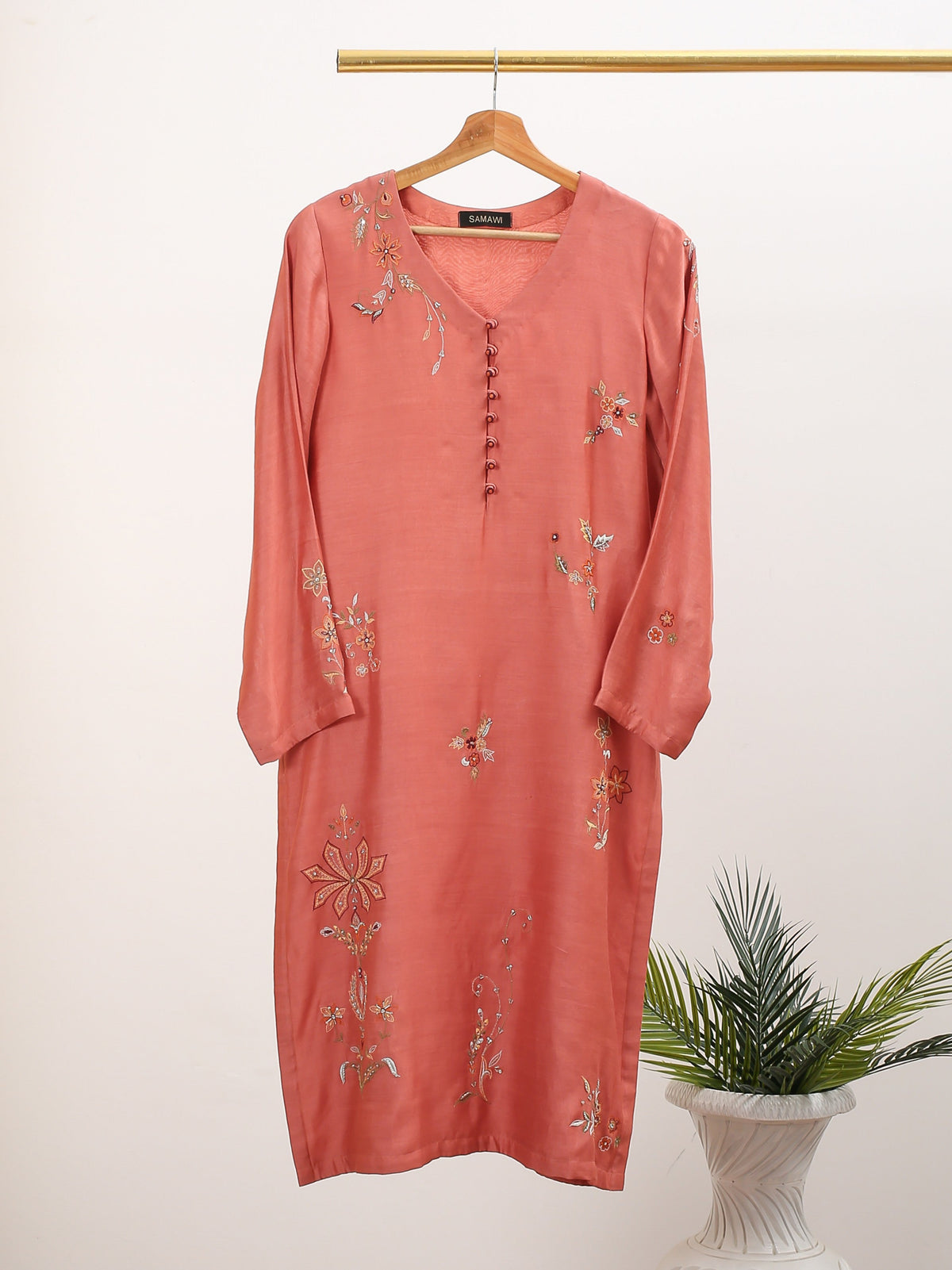 Samawi Stitched Kurta Collection'2025-Blossom Kurta