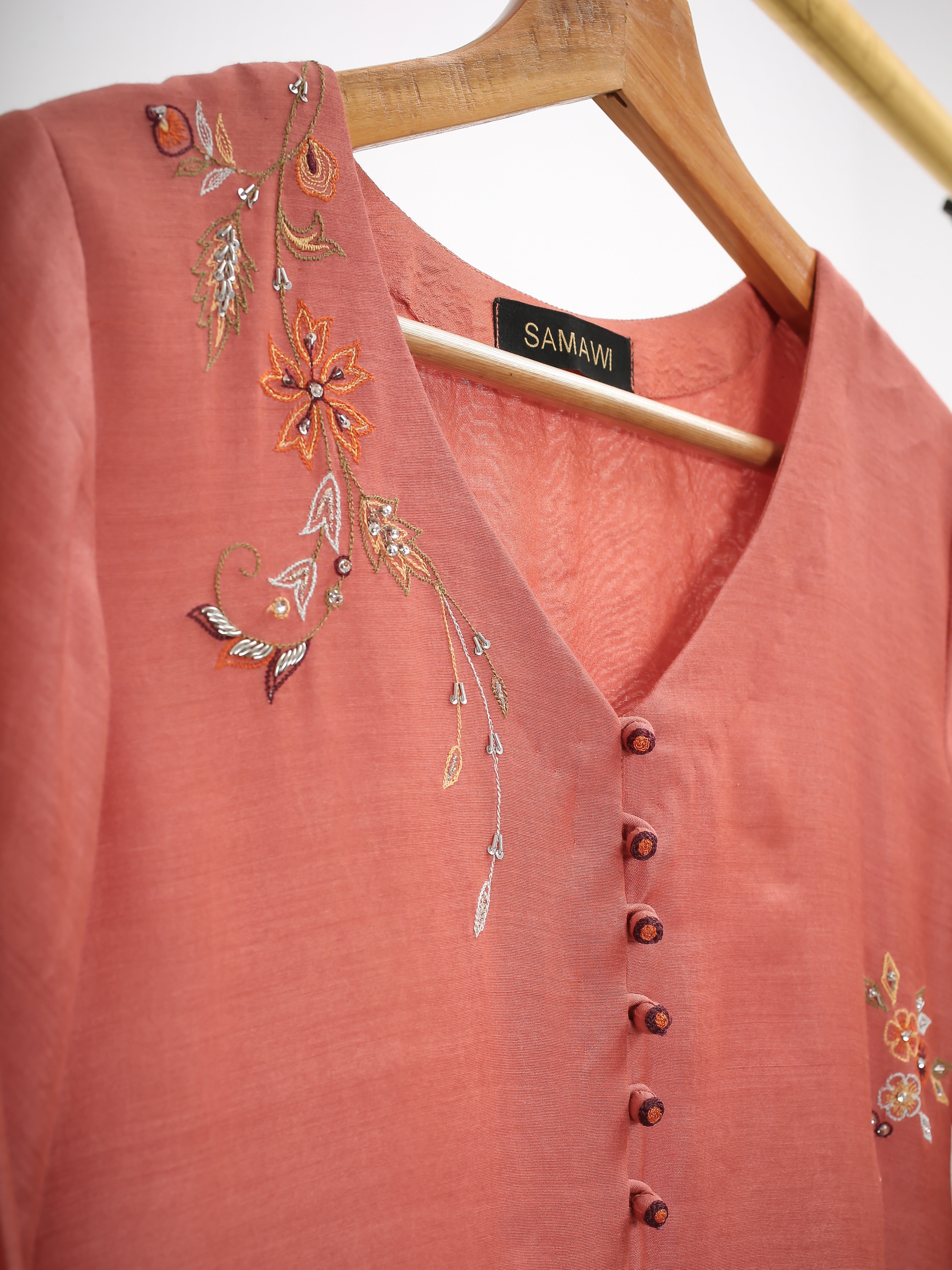 Samawi Stitched Kurta Collection'2025-Blossom Kurta