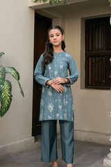 Kaanthaa Stitched 2 Piece Cotton Monar Formals Kids Suit-Chambeli Stitched (2-Piece)
