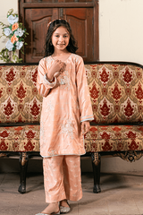 Kaanthaa Stitched 2 Piece Cotton Silk Formals Kids Suit-Kanwal Stitched (2-Piece)