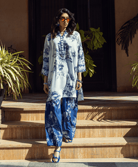 Sugar N Spice By Kaanthaa Stitched 2 Piece Summer Suit-Future Dusk Stitched (2-Piece)