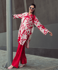 Sugar N Spice By Kaanthaa Stitched 2 Piece Summer Suit-Cherry Blossom 2 Piece - Stitched