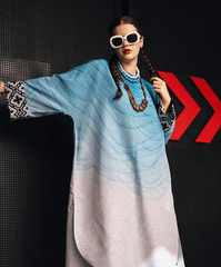 Sugar N Spice By Kaanthaa Stitched 2 Piece Summer Suit-Aqua Terra 2 Piece - Stitched