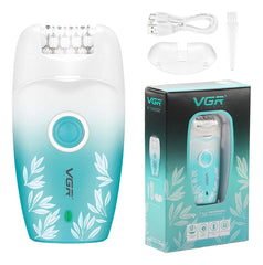 VGR-V-738 Female Body Epilator 2 Speeds USB Light