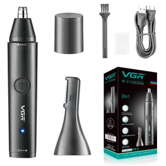 VGR-V-613 Ear, Nose & Eyebrow Trimmer Professional USB Rechargeable Nose Trimmer for Men and Women