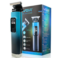 VGR-VL-985 Limited Edition Professional Hair Clipper, Salon Trimmer with Turbo Mode, Digital Display, Springless Blades
