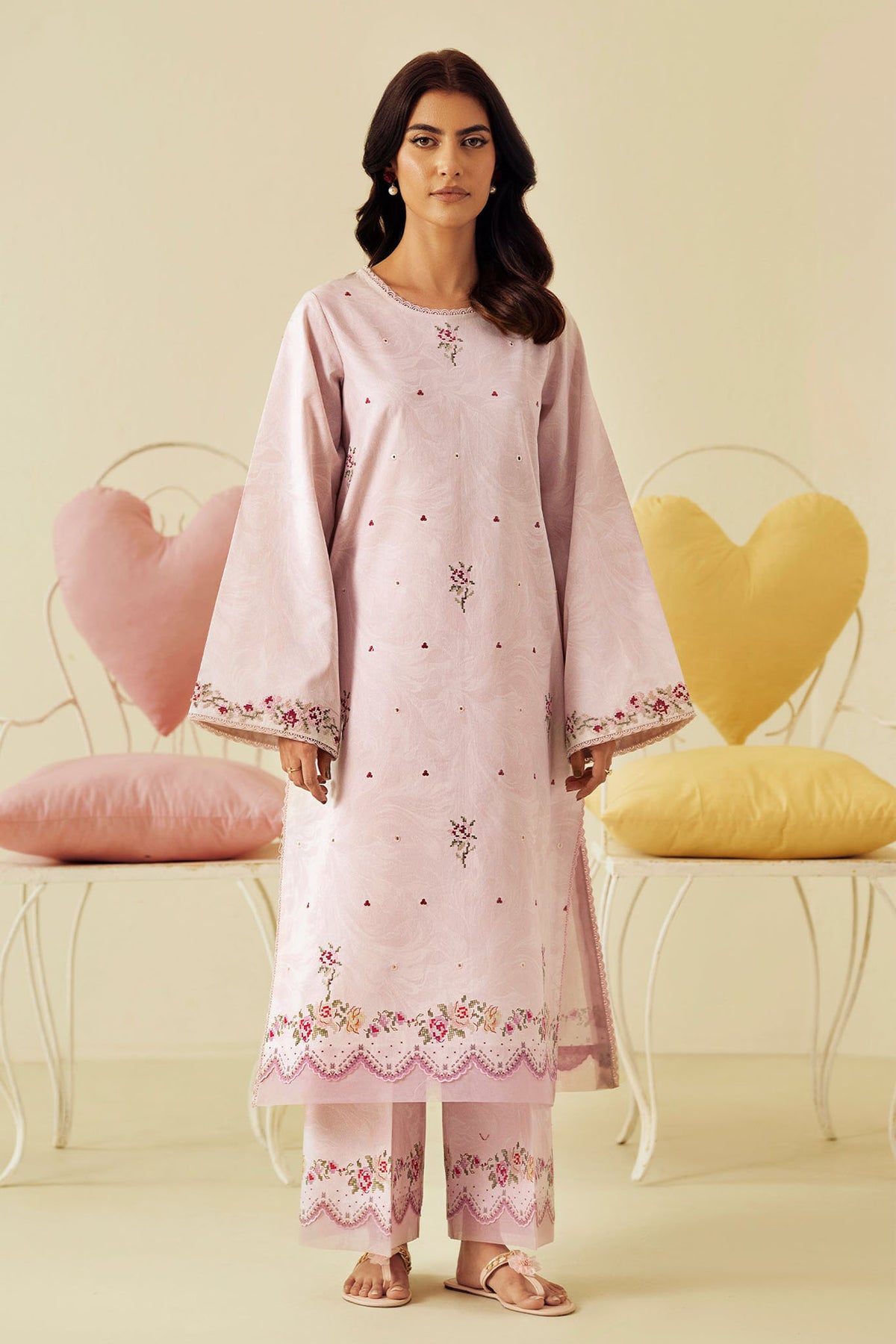 Daffodils By Seran Unstitched 2 Piece Lawn Collection'2025-10-Carla