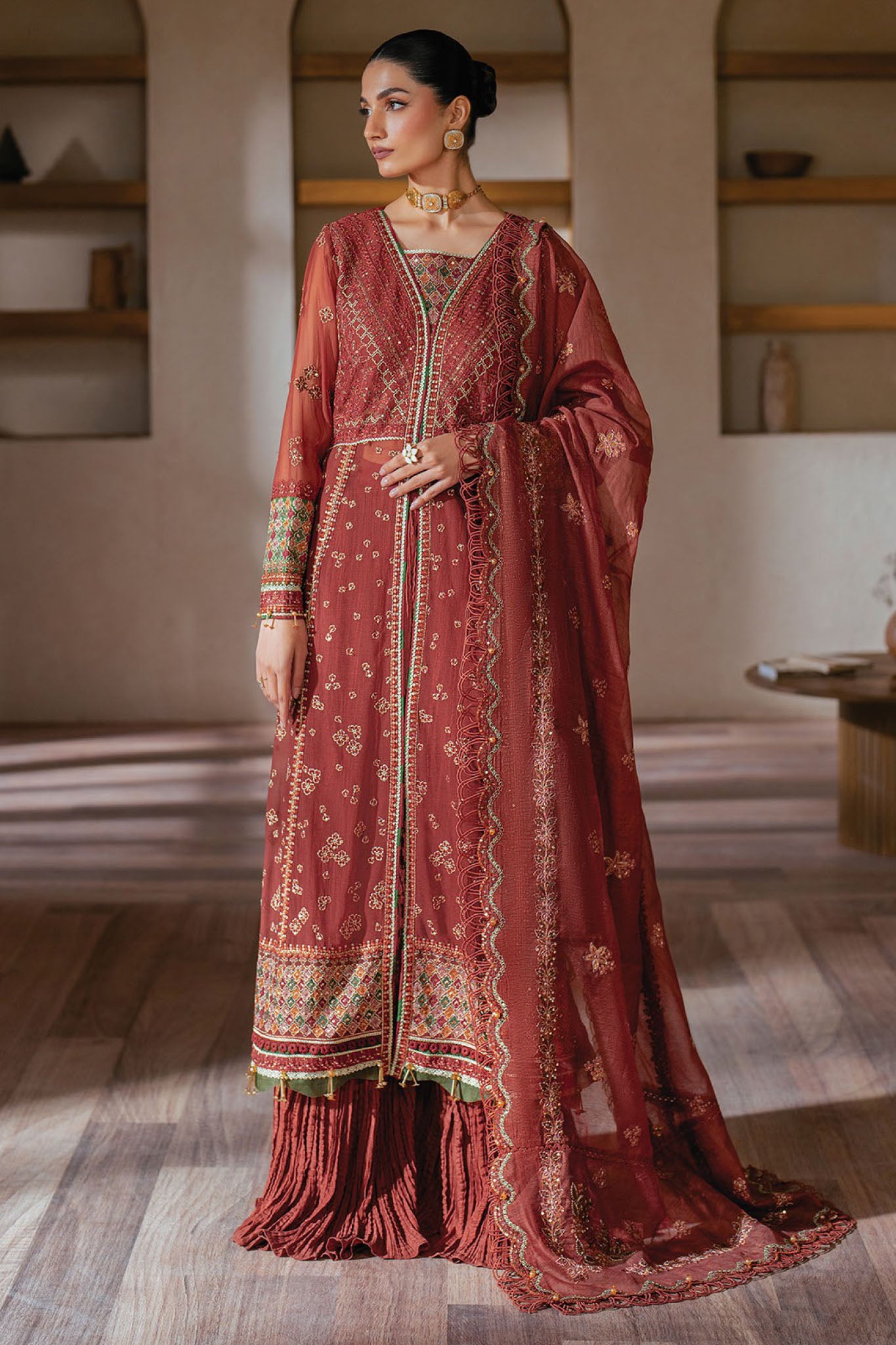 Niran By Xenia Unstitched 3 Piece Luxury Formals Collection-10-Selene