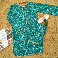 Hiba Fashion Sea green Khaddar 2 PC dress (BW-002)