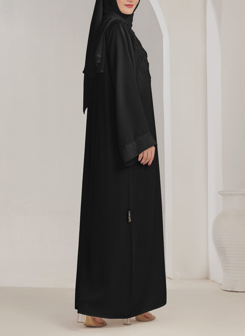 Hijab Ul Hareem Zoom Nida Hand Work Abaya - 0116-J-1076