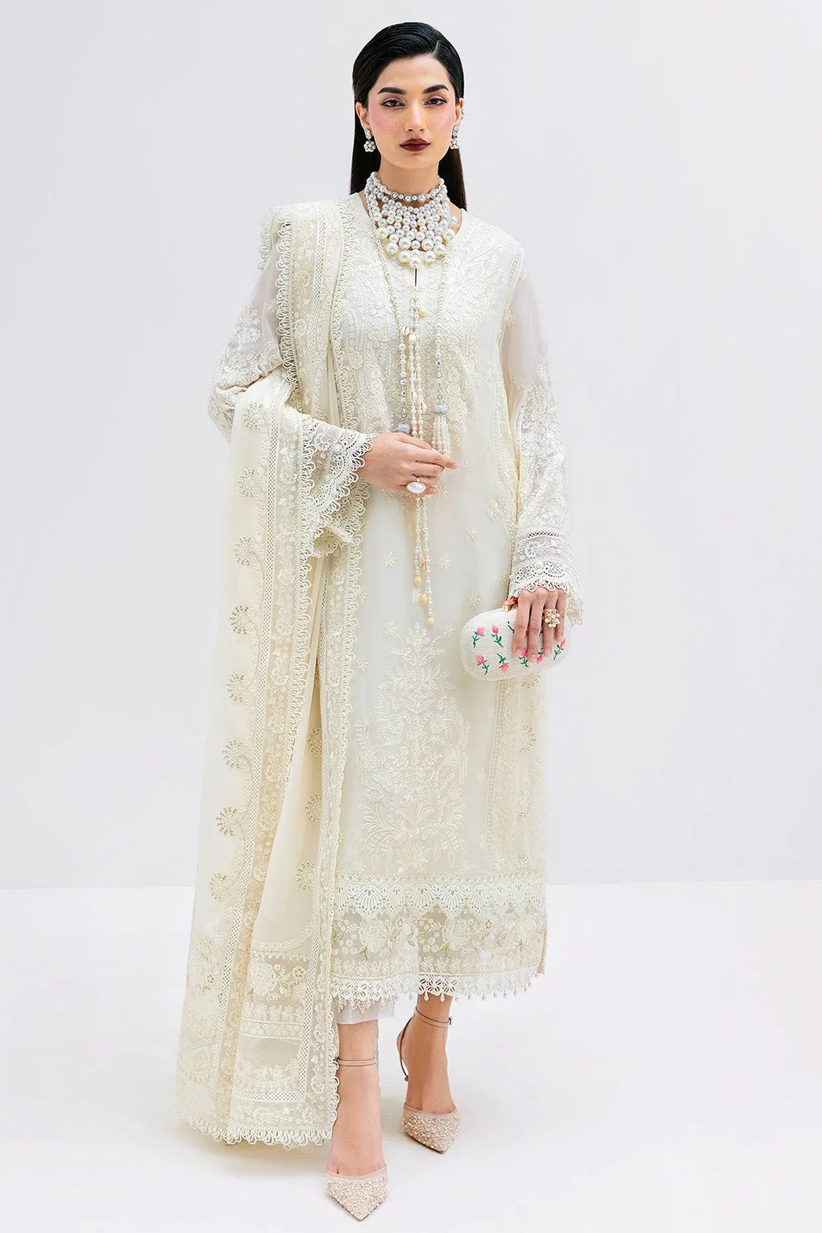 Luxe By Imrozia Serene Unstitched 3 Piece Luxury Formals Collection'2025-S-1086-Pearl