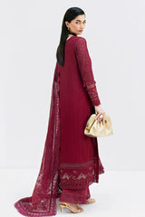 Luxe By Imrozia Serene Unstitched 3 Piece Luxury Formals Collection'2025-S-1089-Scarlet