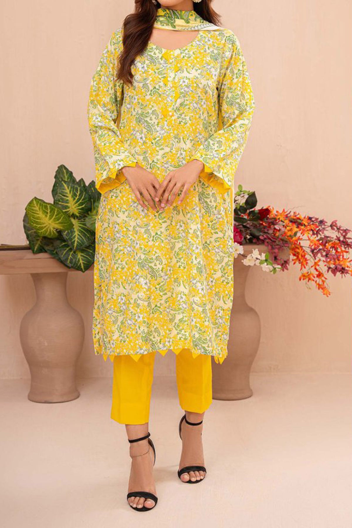 Amna Khadija Unstitched 3 Piece Wrinkle Free Prints Vol-17 Collection'2024-1093-B