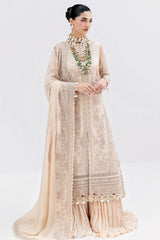 Luxe By Imrozia Serene Unstitched 3 Piece Luxury Formals Collection'2025-S-1094-Sand