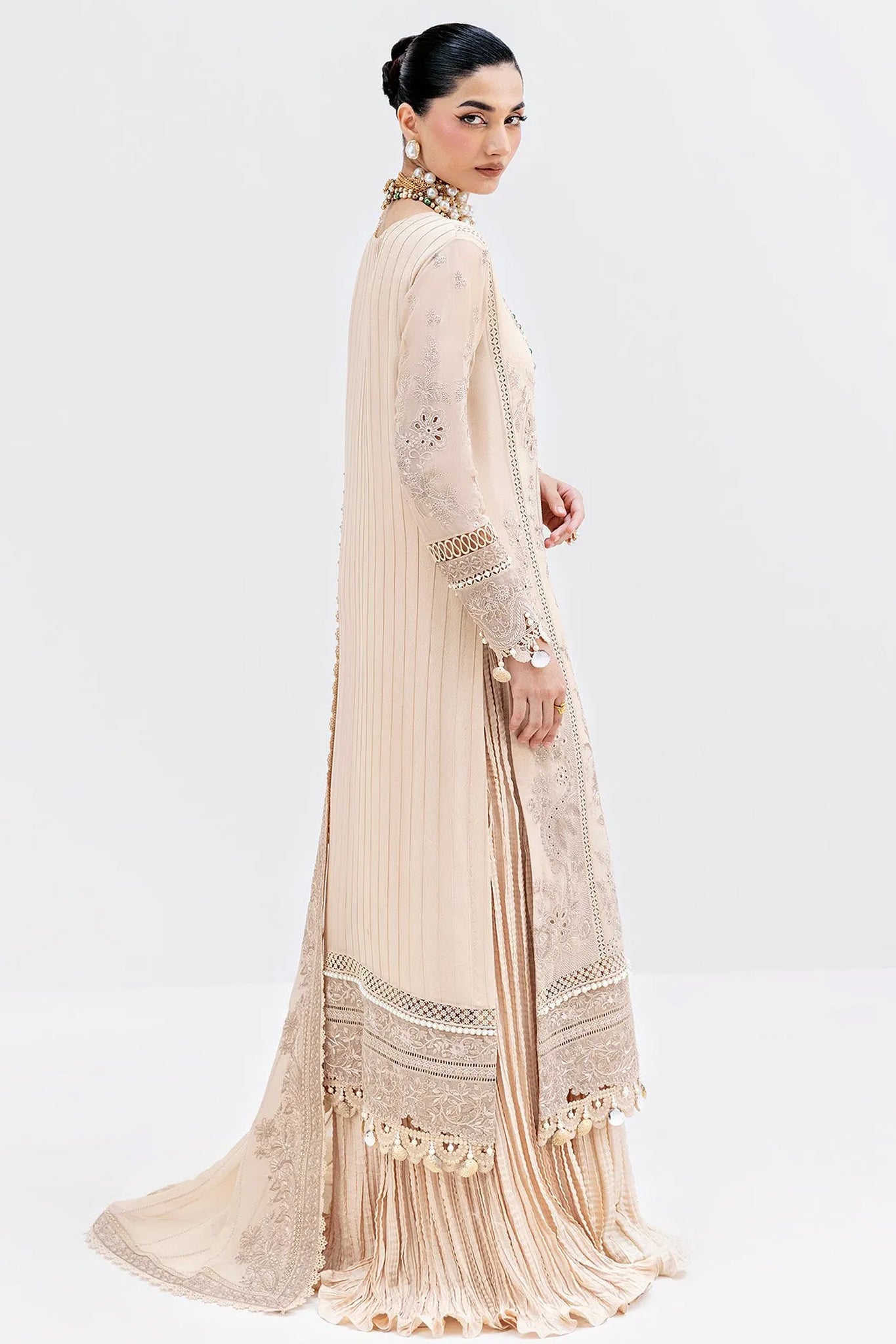 Luxe By Imrozia Serene Unstitched 3 Piece Luxury Formals Collection'2025-S-1094-Sand