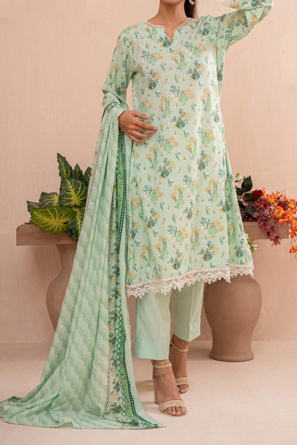 Amna Khadija Unstitched 3 Piece Wrinkle Free Prints Vol-17 Collection'2024-1095-C