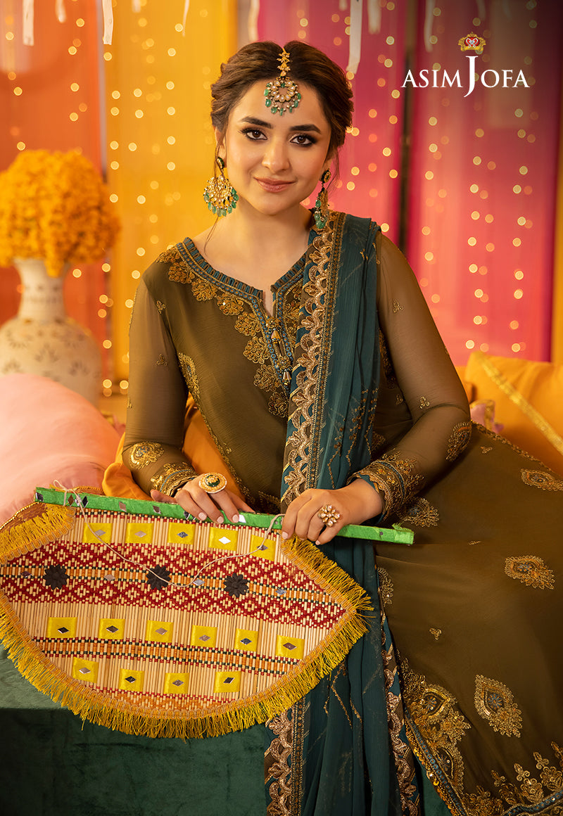 Asim Jofa Dastaan Ajda-16 Embroidered Chiffon 3 Pcs