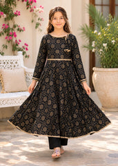 Modest Stitched 3 Piece Cotton Summer Kids Suit-Noor-e-Siyah