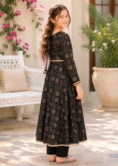 Modest Stitched 3 Piece Cotton Summer Kids Suit-Noor-e-Siyah