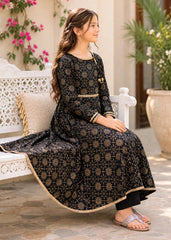 Modest Stitched 3 Piece Cotton Summer Kids Suit-Noor-e-Siyah