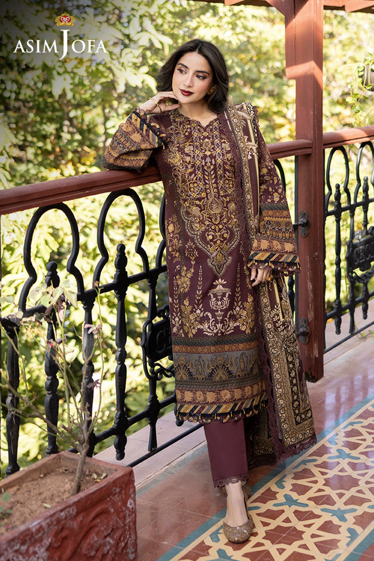 Asim Jofa Unstitched 3 Piece Winter Collection'2024-AJUW-10