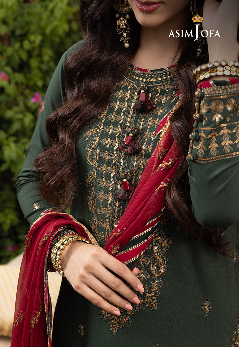 Asim Jofa Abresham '23 Ajab-16 Embroidered Lawn Silk 3 Pcs