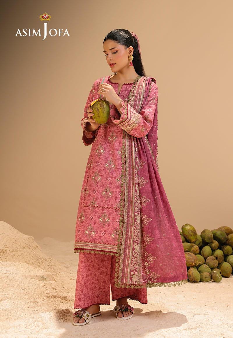 Rhapsody By Asim Jofa Unstitched 3 Piece Summer Collection'2025 Ajubu-28