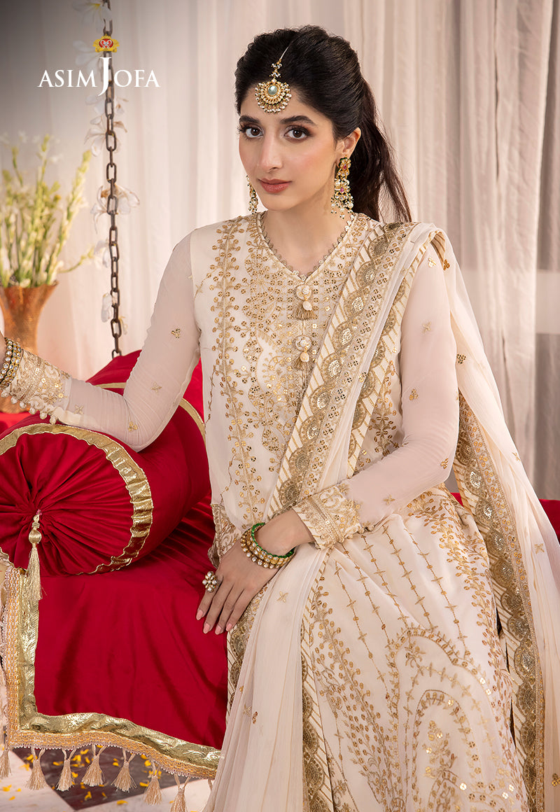 Asim Jofa Abresham '23 Ajab-21 Embroidered Chiffon 3 Pcs
