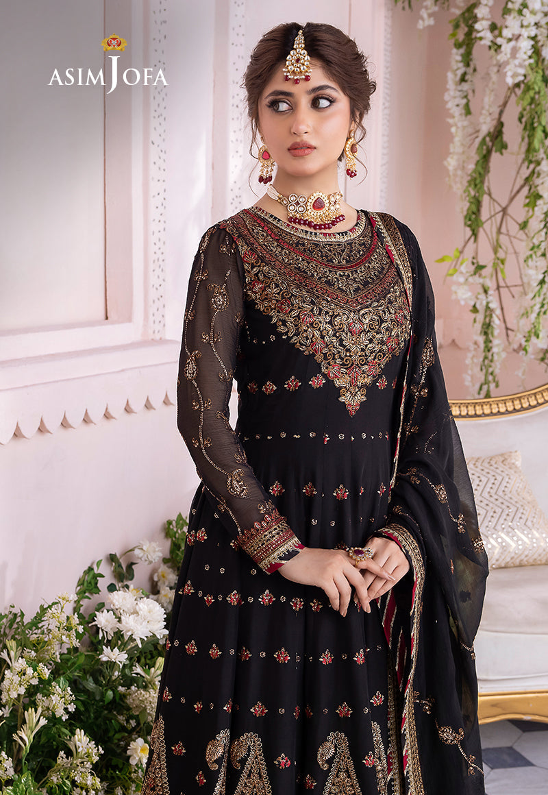 Asim Jofa Chandni '23 Ajcc-06 Designers Stitched Embroidered Chiffon 3 Pcs