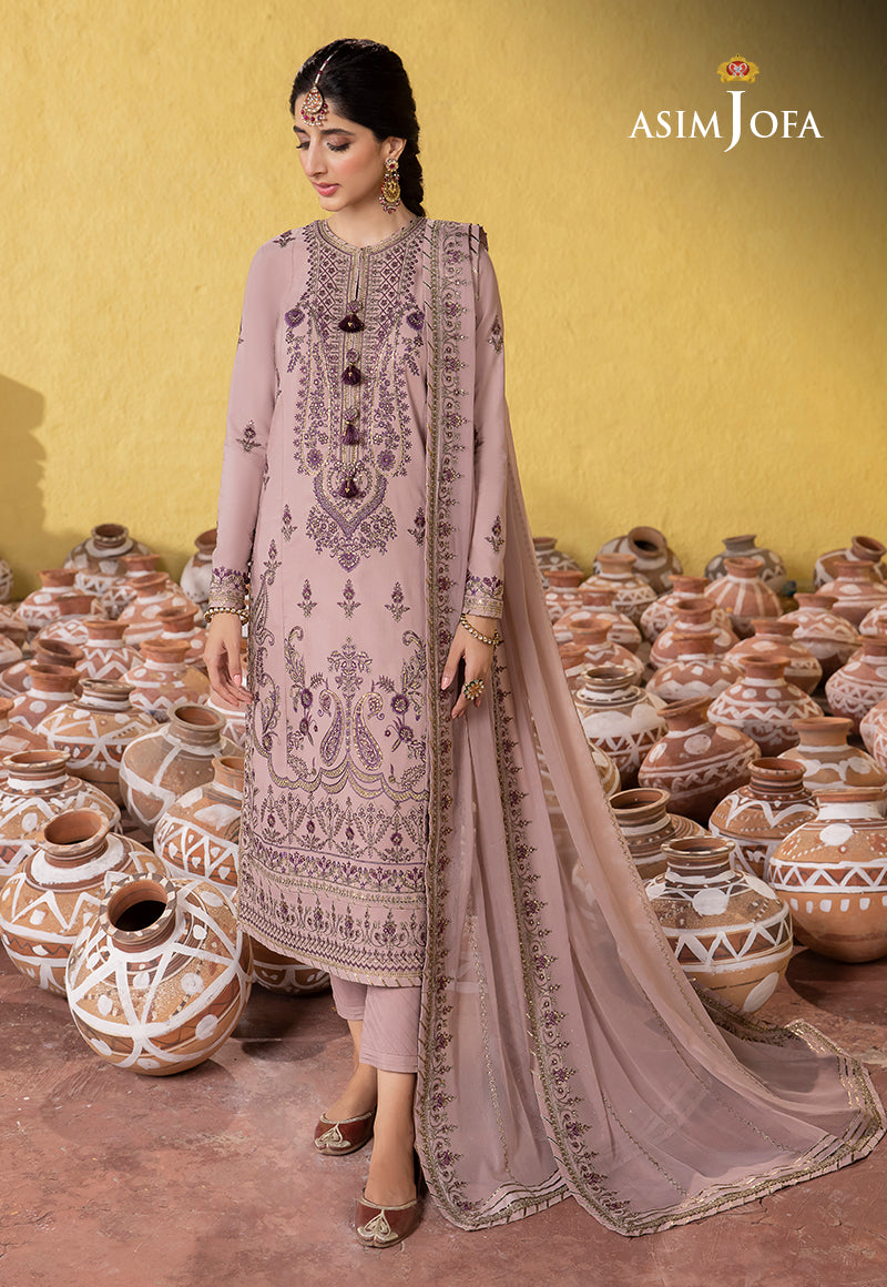 Asim Jofa Abresham '23 Ajab-06 Embroidered Lawn Silk 3 Pcs