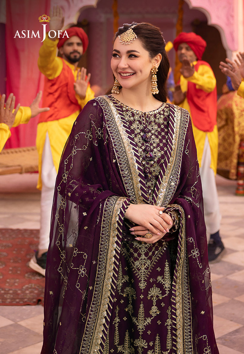 Asim Jofa Dastaan Ajda-03 Embroidered Chiffon 3 Pcs