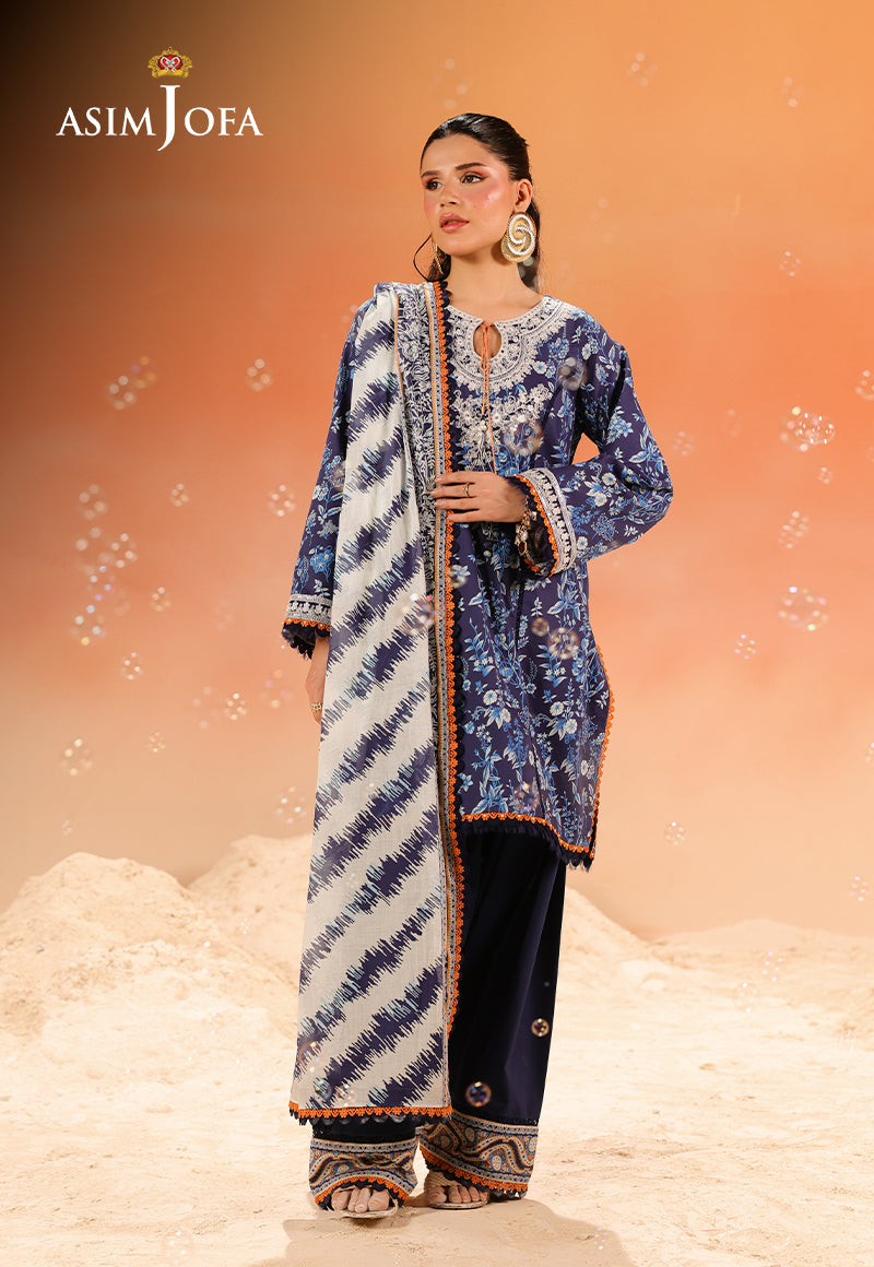 Rhapsody By Asim Jofa Unstitched 3 Piece Summer Collection'2025 Ajubu-23