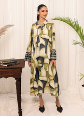 Zlooms 1 Pc Poly Silk Long Dress - ZL25-C05-06