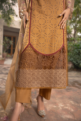 Mehru By Zebtan Unstitched 3 Piece Luxury Lawn Spring Suit-Mehru MZ-02