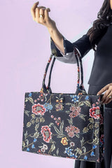 Fineur Canvas Tote Bag Black Multi