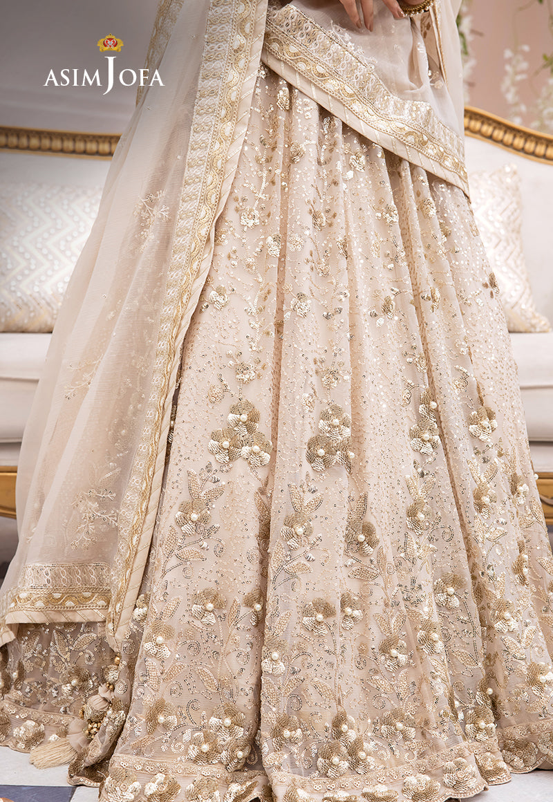 Asim Jofa Designers Limited Edition Ajccd-02 Embroidered Chiffon Stitched 3 Pcs