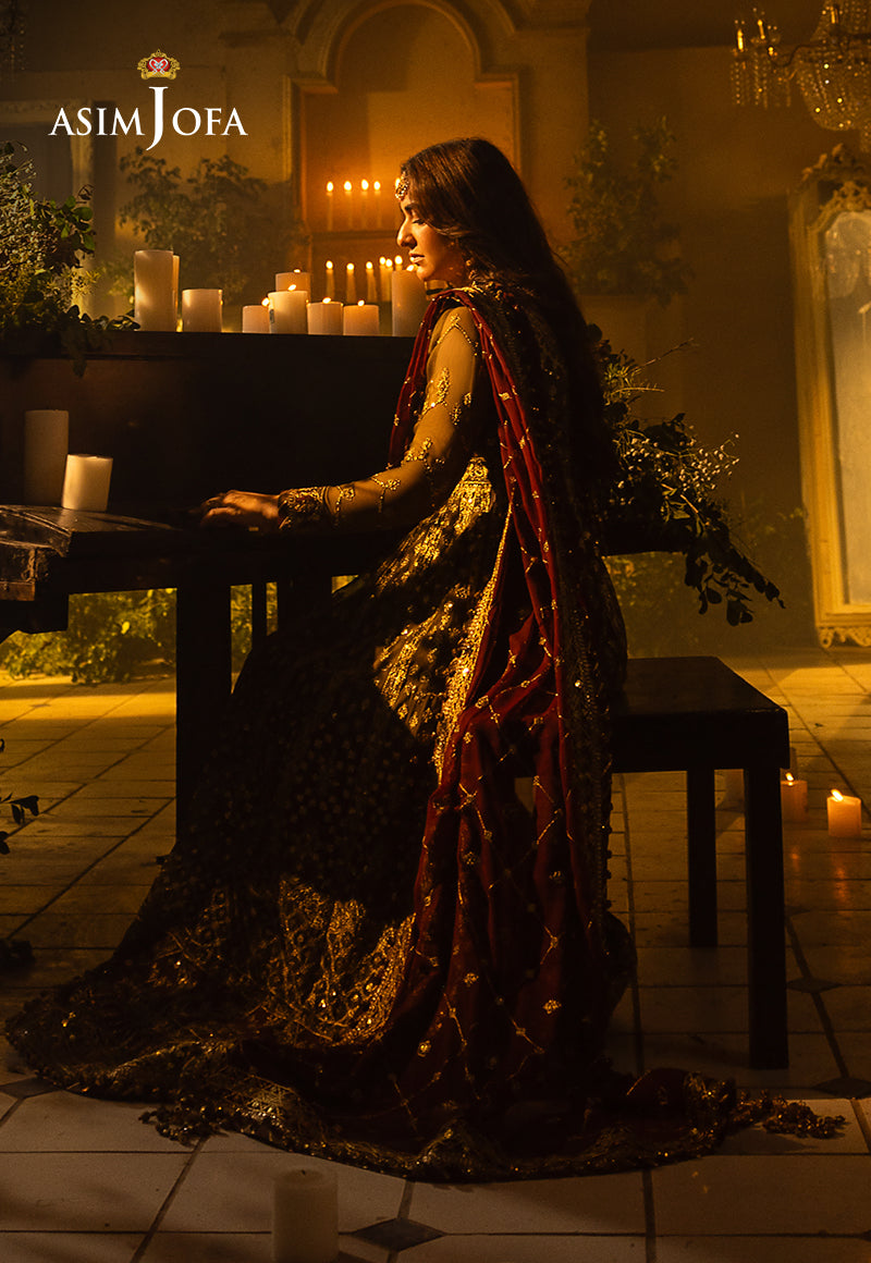 Asim Jofa Khwab-e-Naubahar Ajnb-11 Embroidered Chiffon 3 Pcs