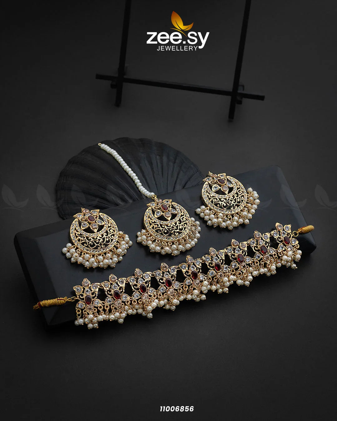 NECKLACE-0920 Red - Zeesy Jewellery