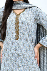 Amna Khadija Unstitched 3 Piece Wrinkle Free Prints Vol-18 Collection'2024-1101-C