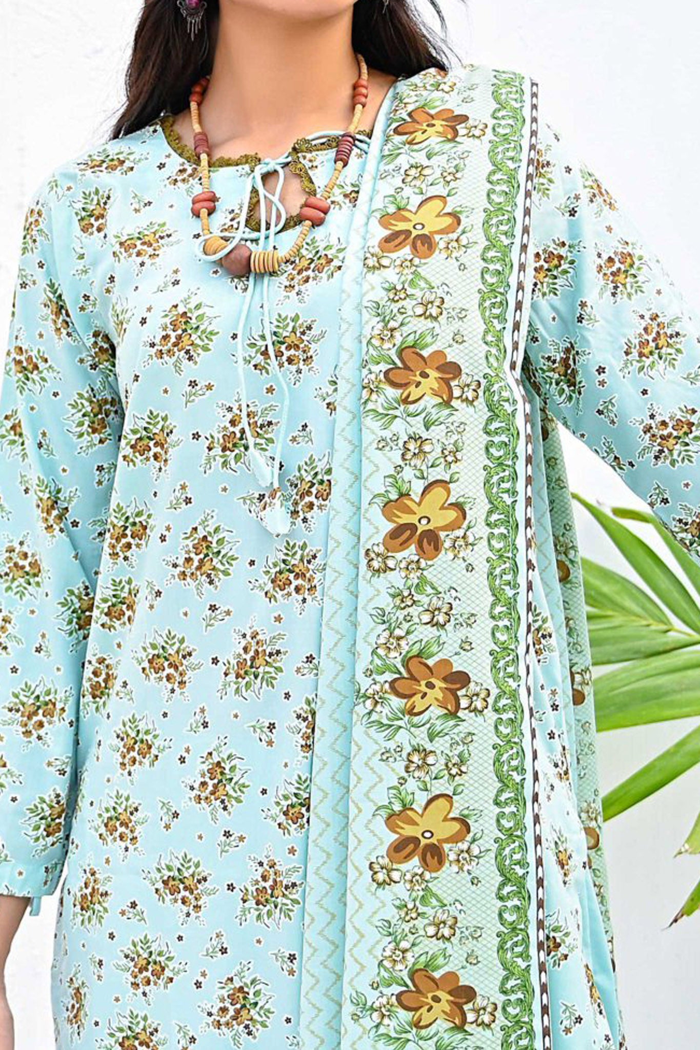 Amna Khadija Unstitched 3 Piece Wrinkle Free Prints Vol-18 Collection'2024-1102-A