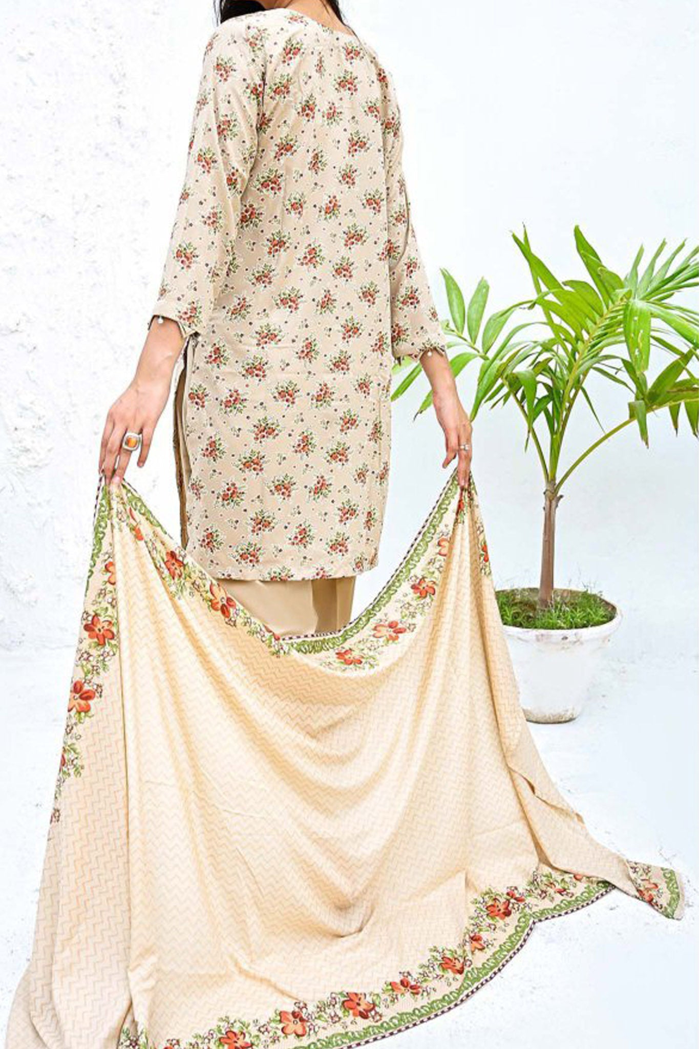 Amna Khadija Unstitched 3 Piece Wrinkle Free Prints Vol-18 Collection'2024-1102-C