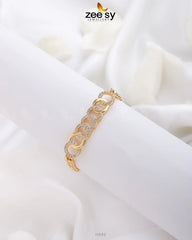 Honey Comb Bracelet Golden - Zeesy Jewellery